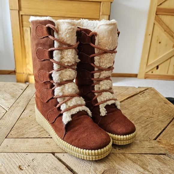 Vintage made in the USA winter boots Women's size 8 - Picture 14 of 15
